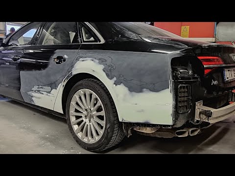 Audi A8 D4 | Repair car body | Ремонт кузова | Evercoat | Syrox