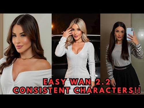 Easily Generate Perfect CONSISTENT AI CHARACTERS with WAN 2.2 LoRAs (LoRA Training Tutorial)