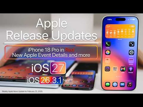 Apple Updates - iPhone 18 Pro in Red, Apple Event, iOS 26.3.1