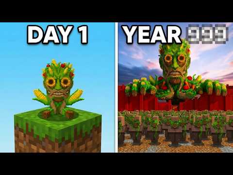 TITAN Garden VS Villagers For 1000 Years