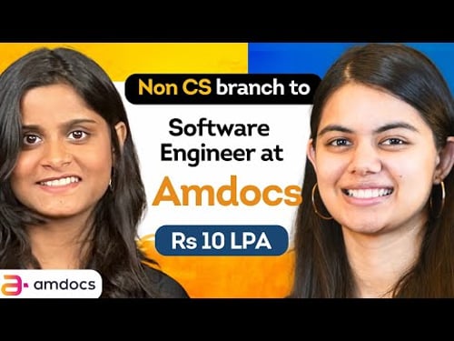 From BTech to Software Engineer at Amdocs | Placement Journey & Learnings