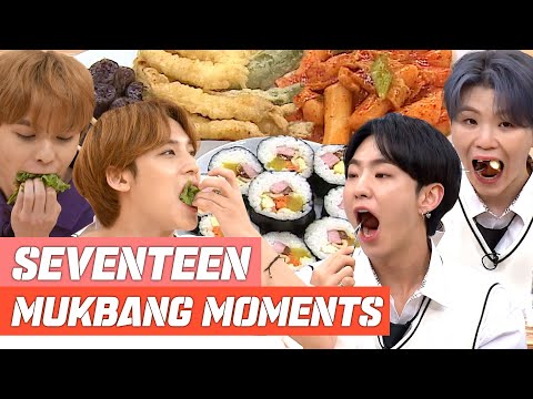 From SEVENTEEN's kimbap, Chapsalttock, Corn Cheese and Jokbal Mukbang to Cooking Challenge 🤤