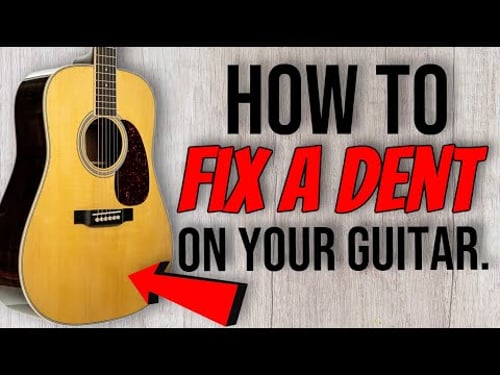 How To Fix a Dent In Your Guitar’s Soundboard (Martin D35)