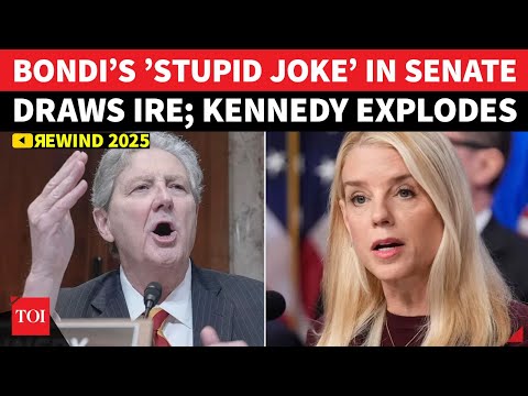 ‘Buy Testicles, Go To Amazon…’: John Kennedy STINGS Pam Bondi After Her ’Stupid Joke’ | 2025 Rewind