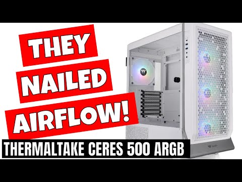 BEST PC Gaming Chassis - Thermaltake Ceres 500 Snow ARGB & LCD Panel