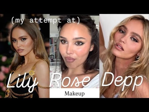 Trying Lily Rose Depp Makeup