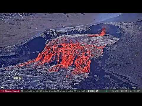 Sep 30, 2025: Large Pistoning at Kilauea Volcano, Hawaii