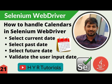 How to handle Calendars using Selenium WebDriver | Selenium |