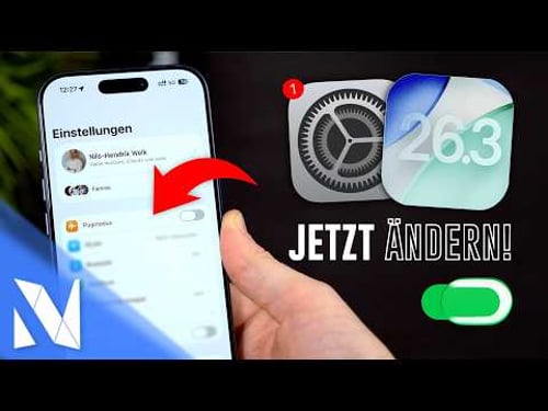 iOS 26.3 Einstellungen, die du JETZT ändern solltest! | Nils-Hendrik Welk