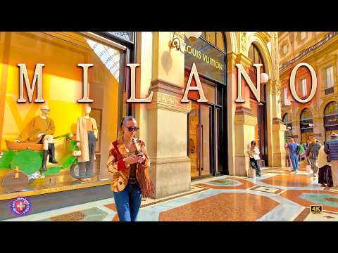 MILAN ITALY โจ Brera artistsโ quarter + Monte Napoleone + Rinascente + Galleria Luxury Shopping 4K