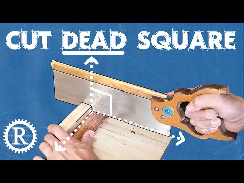 Perfect square cuts with hand tools.
