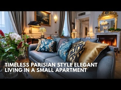 Sophisticated Small Apartment with Enduring Parisian Style and Elegance