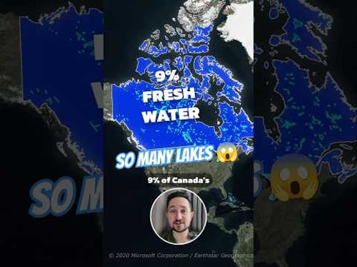 Canada has more than 2 MILLION Lakes π£ββοΈπ¨π¦ #geography #canada