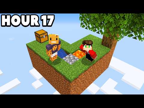 I Survived 24 HOURS Straight on SKYBLOCK Minecraft