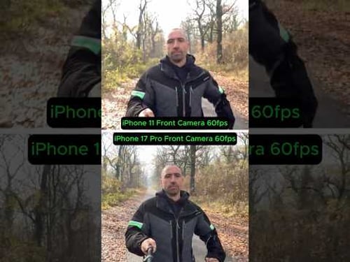 iPhone 17 Pro vs iPhone 11 Front Camera Comparison