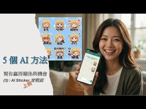 【AI入門教學】(廣東話) EP5 - 5 個方法幫你用 AI 贏得關係與機會 (3) : AI Sticker 實戰篇