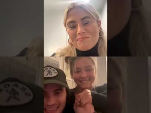 Instagram Live: Madelyn Cline, Chase Stokes and Caroline Deery, 10/12