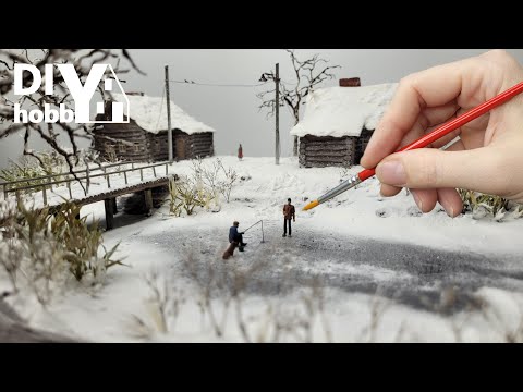 How to EASILY create a miniature winter village at home?