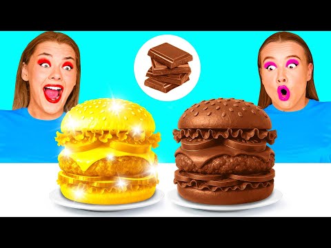 Real Food vs Chocolate Food Challenge | Epic Food Battle