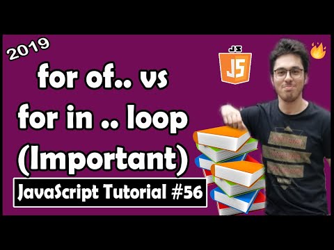 For.. of Loop vs For.. in Loop (When to use which?) | JavaScript Tutorial In Hindi #56