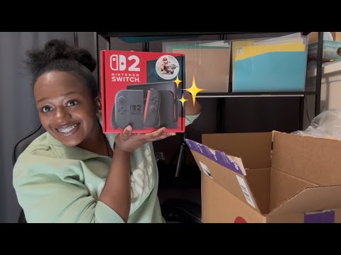 Unboxing The New Nintendo Switch 2 + accessories 🕹️🎮✨