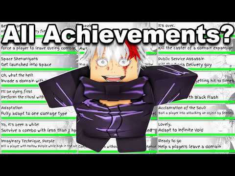 I Got EVERY ACHIEVEMENT in 24 Hours (Jujutsu Shenanigans)