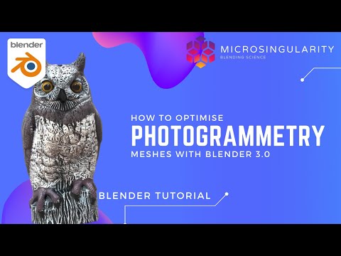 How to Optimize Photogrammetry Scans with Blender 3.0 - Blender Tutorial