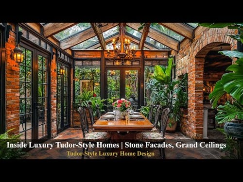 Inside Luxury Tudor-Style Homes 🕯️ | Stone Facades, Grand Ceilings & Timeless Elegance