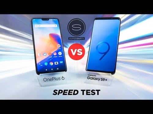 OnePlus 6 vs Samsung Galaxy S9 Plus SPEED Test