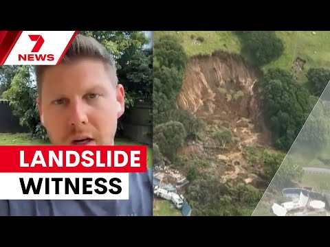 'It was like a freight train': Tourist's shock as mountain collapses behind him in New Zealand|7NEWS
