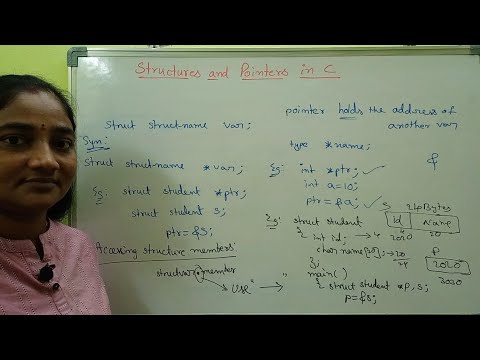 C-Language || Pointer to a Structure in C || C Both in Telugu and English || Telugu Scit Tutorials