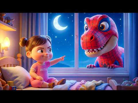 Dinosaur at the Window | Fun Dinosaur Song for Kids | Baby Anna Kids Songs