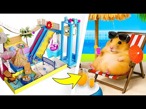πΉHamster Paradise! Even Hamsters Want Fun π | Build Water Park, Cool Maze & Cozy Shelter π‘