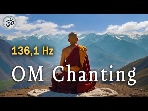 OM Chanting 136,1 Hz, Wipes out all Negative Energy, Singing Bowls, Meditation Music