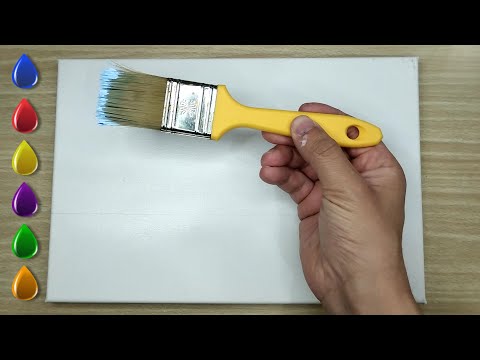 This painting will remind you of peaceful days / Acrylic Painting for Beginners