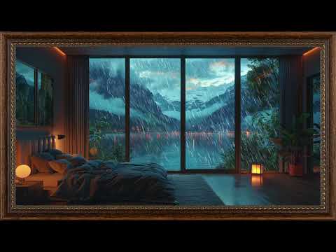 Relaxing Rainy Night In 4K | Frame TV Art Screen Saver | Frame Studio 4K