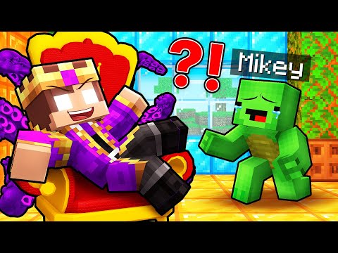 JJ Became a Dark King to Troll Mikey in Minecraft (Maizen)