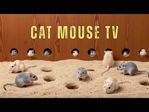 Cat TV 🐾 Cat TV Mouse | Is Your Cat Missing Out on FUN Sand Tunnel Hideouts? - Cat Games 4k 60fps