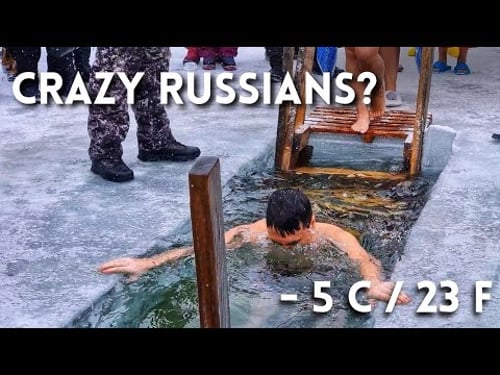 Why do Russians plunge into ICE-COLD water once a year? | Life in a small Russian city