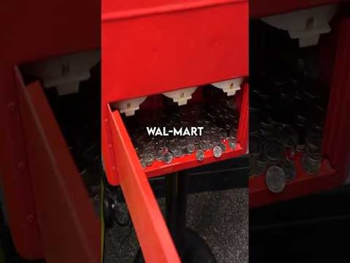 Our Candy Vending Machine At WALMART Is LOADED With MONEY!