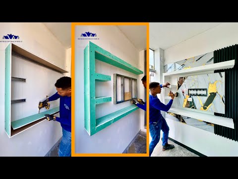 SORPRENDÍ A MIS CLIENTES CON ESTA NUEVA IDEA USANDO YESO Y PVC TIPO MÁRMOL