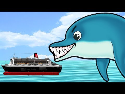 Гигантский ДЕЛЬФИН ГЛАЗАСТИК съедает океан ИГРА Tasty Blue с ПАПУЛЕЙ