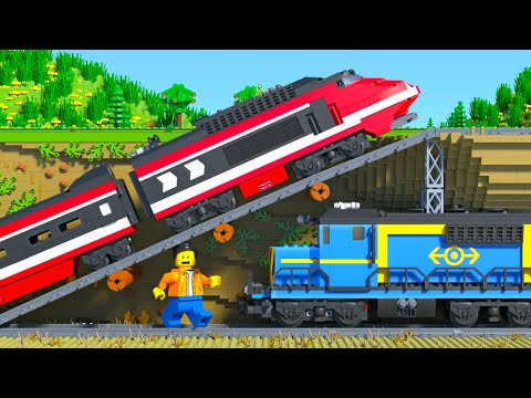LEGO Train Secret Tunnel Ride Fail