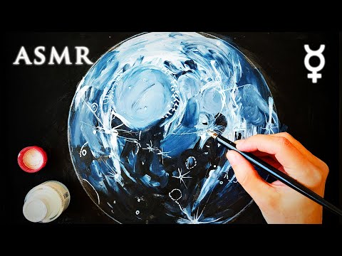 ASMR 1.5 hrs Drawing Map of Mercury | Space | Astronomy | Solar System