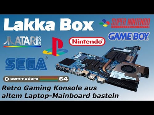 Lakka Box - Aus altem Laptop Mainboard eine Retro Gaming Konsole basteln