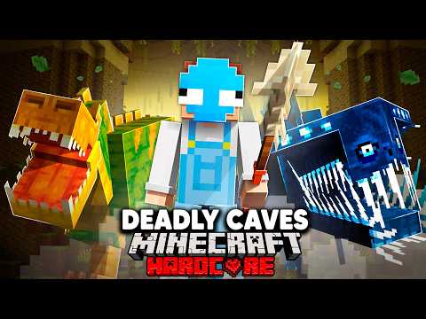 Surviving Minecraft's DEADLIEST Caves...