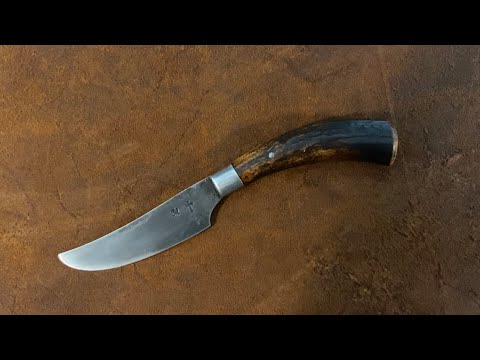 Skinning knife from old hayrake tine