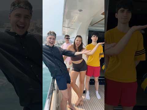 Mit Noel, Lucy und Alex auf einer Yacht 🛥️😅
