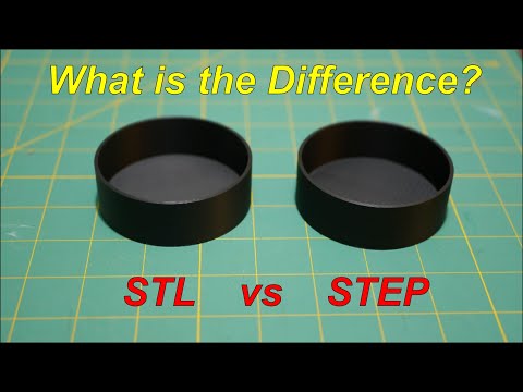 The Difference between an STL file and an STEP file.