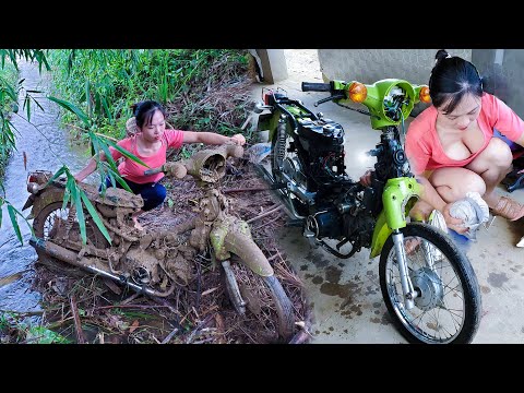 Girl discovers motorbike swept away by flood - Vintage motorbike restorer